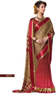 Ridham Sarees Printed Fashion Chiffon Saree(Multicolor)