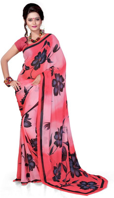 

Cenizas Printed Fashion Chiffon Saree(Multicolor), Pink