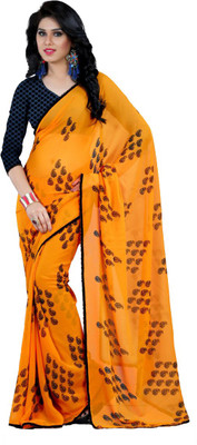 

Mathura Printed Fashion Chiffon Saree(Orange)