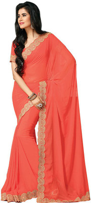 

Party Wear Dresses Printed Fashion Pure Chiffon Saree(Multicolor), Multicolor443