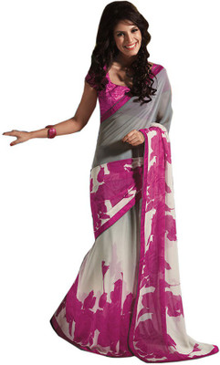

Party Wear Dresses Printed Fashion Pure Chiffon Saree(Yellow)