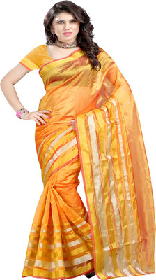 

Ansu Fashion Solid Fashion Art Silk Saree(Green)