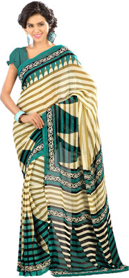 

Indian Wear Online Printed Fashion Art Silk Saree(Multicolor), Multicolor204