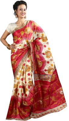 

Anushree Saree Self Design Fashion Silk Saree(Multicolor)