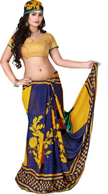

Khushali Self Design, Printed Fashion Georgette Saree(Blue, Beige, Multicolor), Beige;blue;multicolor
