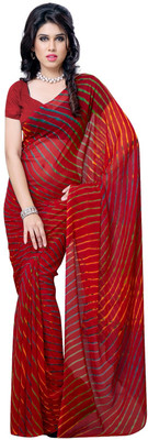 

JTInternational Striped Daily Wear Handloom Georgette Saree(Multicolor)