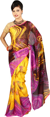 

Anushree Saree Self Design Fashion Georgette Saree(Multicolor), Yellow