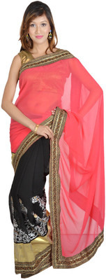 

Indian Wear Online Printed Fashion Georgette Saree(Multicolor), Multicolor586