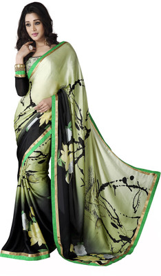 

Lovely Look Printed Daily Wear Satin, Chiffon Saree(Multicolor)
