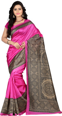 Vastrakala Printed Bollywood Art Silk Saree(Multicolor) available at flipkart for Rs.440