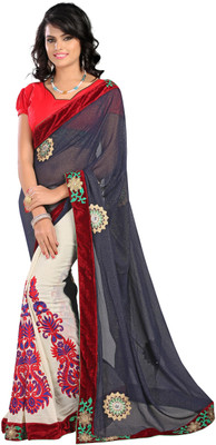 

AVR FASHIONS Embroidered Fashion Georgette Saree(Multicolor)
