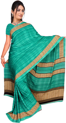 

Vardan Prints Printed Bollywood Crepe Saree(Green)