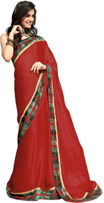 

Indian Wear Online Printed Fashion Pure Chiffon Saree(Multicolor)