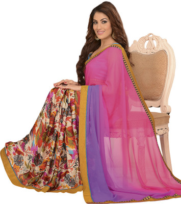

Brijraj Embellished Fashion Georgette Saree(Pink, Purple, Multicolor), Multicolor;pink;purple