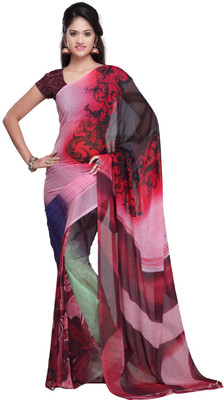 

Desi Butik Printed Fashion Art Silk Saree(Multicolor)