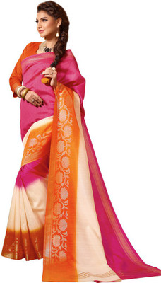 

Shree Vardhman Printed Bollywood Silk Saree(Multicolor)
