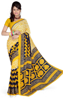 

Cenizas Printed Fashion Chiffon Saree(Multicolor), Yellow