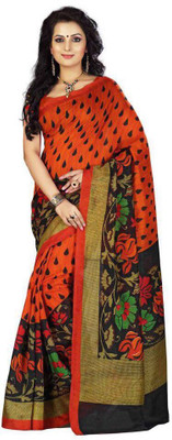 SVB Sarees Polka Print Assam Silk Cotton Linen Saree(Beige)