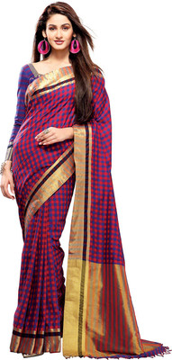 

Ishin Printed Fashion Cotton Saree(Red)