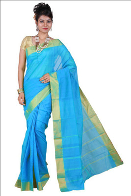 

Fashionkiosks Self Design Balarampuram Handloom Cotton Saree(Multicolor), Cream