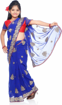 

Bhartiya Paridhan Self Design Fashion Net Saree(Multicolor, Blue