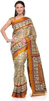 

Cenizas Printed Fashion Art Silk Saree(Multicolor), Yellow