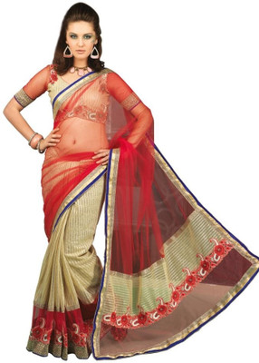 

Chirag Sarees Self Design Fashion Organza Saree(Multicolor)