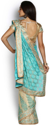 

Soch Self Design Fashion Viscose Saree(Blue), Light blue