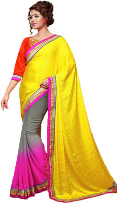 

Indian Wear Online Embroidered Fashion Net Saree(Multicolor)