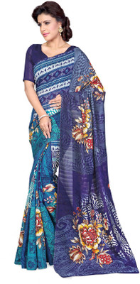 

Sourbh Sarees Printed Fashion Art Silk Saree(Purple, Multicolor), Multicolor;violet