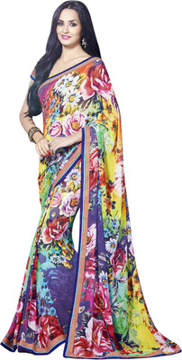 

Vishal Printed Fashion Georgette Saree(Blue)