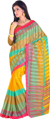 

Sunaina Printed Fashion Art Silk Saree(Multicolor)
