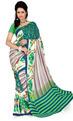 

Cenizas Printed Fashion Chiffon Saree(Multicolor), Green