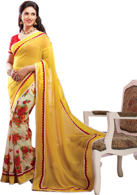 

Ridham Sarees Printed Fashion Handloom Georgette Saree(Multicolor)