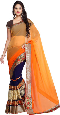 

Adah Fashions Embellished Daily Wear Georgette Saree(Multicolor), Multi