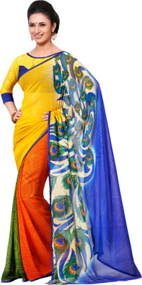 

Brijraj Printed Fashion Georgette Saree(Multicolor)