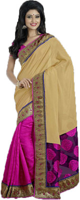 

Party Wear Dresses Embroidered Fashion Georgette Saree(Multicolor), Multicolor392
