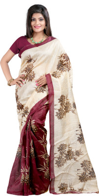 

Anushree Saree Self Design Bhagalpuri Khadi Saree(Multicolor)