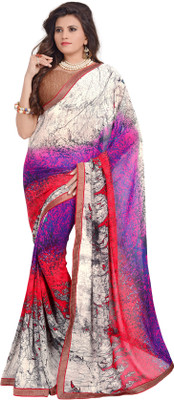 

Khushali Self Design, Printed Fashion Georgette Saree(Multicolor)