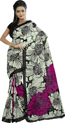 

Jiya Self Design, Printed Fashion Art Silk Saree(Beige, Black, Multicolor)
