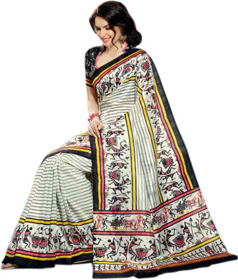

Sunaina Printed Daily Wear Synthetic Saree(Multicolor)