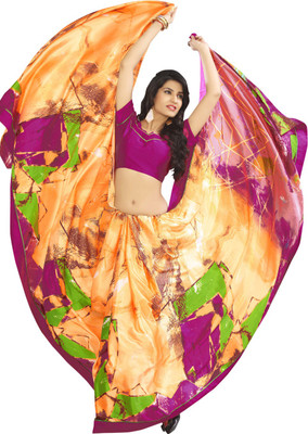 

LaazreeFashion Floral Print Rajkot Handloom Georgette Saree(Multicolor)