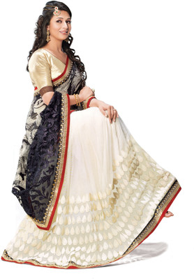 

Ridham Sarees Embellished, Embroidered Fashion Georgette Saree(Multicolor)