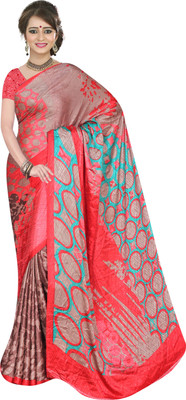 

Khoobee Self Design, Printed Fashion Jacquard Saree(Multicolor, Brown), Brown;multicolor