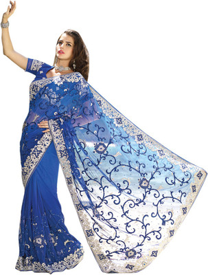 47% OFF on Triveni Self Design Fashion Georgette Saree(Dark Blue) 47% OFF on Triveni Self Design Fashion Georgette Saree(Dark Blue)