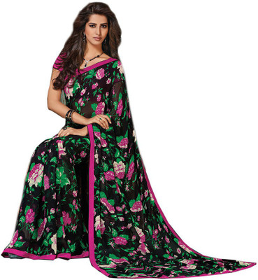 

Party Wear Dresses Printed Fashion Pure Chiffon Saree(Multicolor), Multicolor493