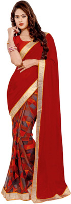 

Vardan Prints Printed Fashion Chiffon Saree(Brown)