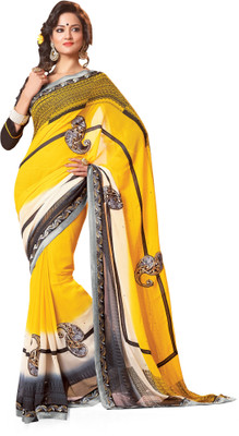 

Ridham Sarees Embroidered, Printed Fashion Georgette Saree(Multicolor)