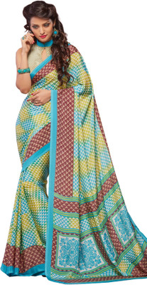 

Hi-Choice Printed Fashion Crepe Saree(Multicolor)