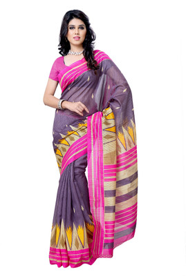 

JTInternational Printed Chanderi Handloom Art Silk Saree(Multicolor)